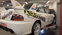Pārdod N grupas Mitsubishi Lancer Evolution IX rallija auto